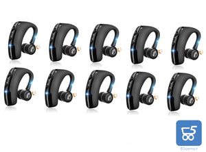Pack 10 Auricolari Bluetooth Wireless Mono con Microfono HD CVC8.0 Riduzione del Rumore Ruotabile 270° Destro Sinistro