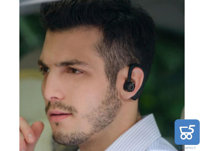Pack 5 Auricolare Bluetooth Wireless Mono con Microfono HD CVC8.0 Riduzione del Rumore Ruotabile 270° Destro Sinistro