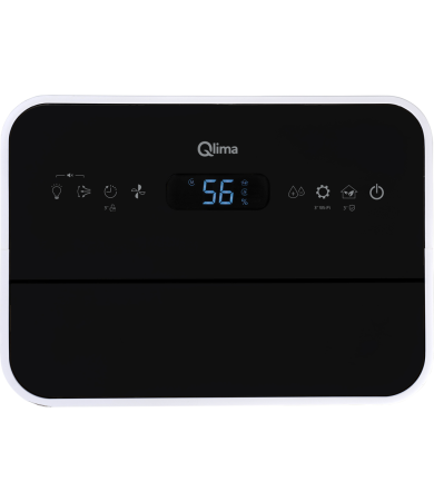 Deumidificatore D 825 PA SMART bianco, ambienti fino a 165 m3, controllo wi-fi, rimuove 25 lt/g, filtro HEPA, timer 9hr