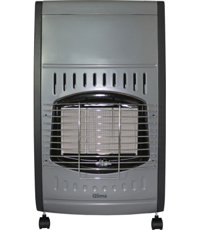 Stufa a gas GH 3042 R grigio, ambienti fino a 135 m3, potenza kW 4,2, 3 regolazioni, regolatore gas incluso