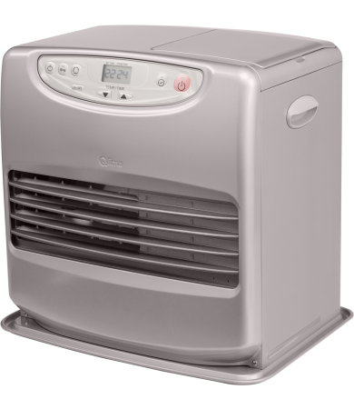 Stufa a combustibile Laser SRE 8040 C silver, ambienti fino a 170 m3, potenza kW 4,0, pompa a mano inclusa