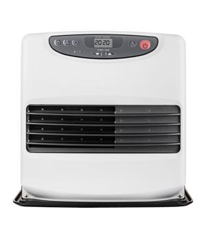 Stufa a combustibile Laser SRE 9046 C-2 bianco opaco-nero, ambienti fino a 190 m3, potenza kW 4,65, pompa a mano inclusa