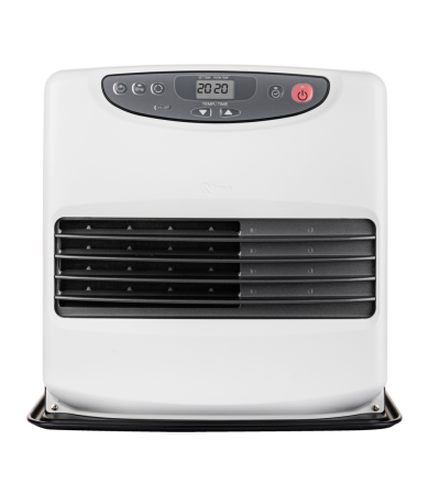 Stufa a combustibile Laser SRE 9046 C-2 bianco opaco-nero, ambienti fino a 190 m3, potenza kW 4,65, pompa a mano inclusa