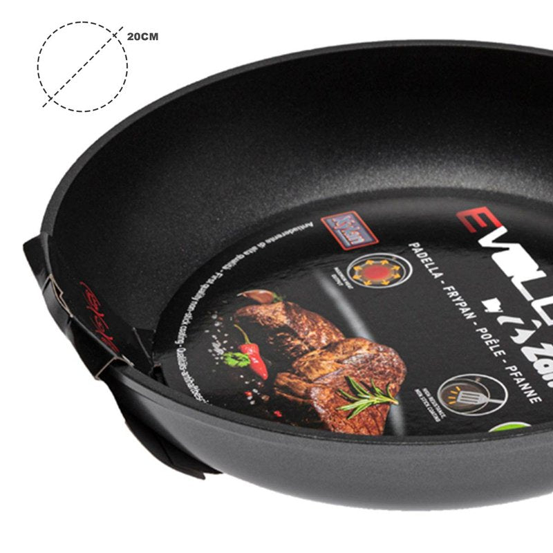 Padella Induzione con Fondo Antiaderente Diametro 20cm Spessore 4mm