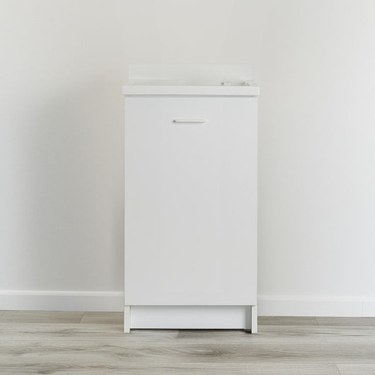 Mobile lavatoio 50x45 cm bianco con vasca in termoplastico e asse in termoplastico | Edilla