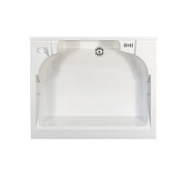 Mobile lavatoio 50x60 cm bianco con vasca in termoplastico, fondo salvagoccia e asse in termoplastico | Lavella