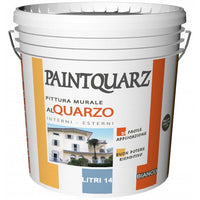 Paintquarz Pittura Murale Al Quarzo, Bianco Lt. 14