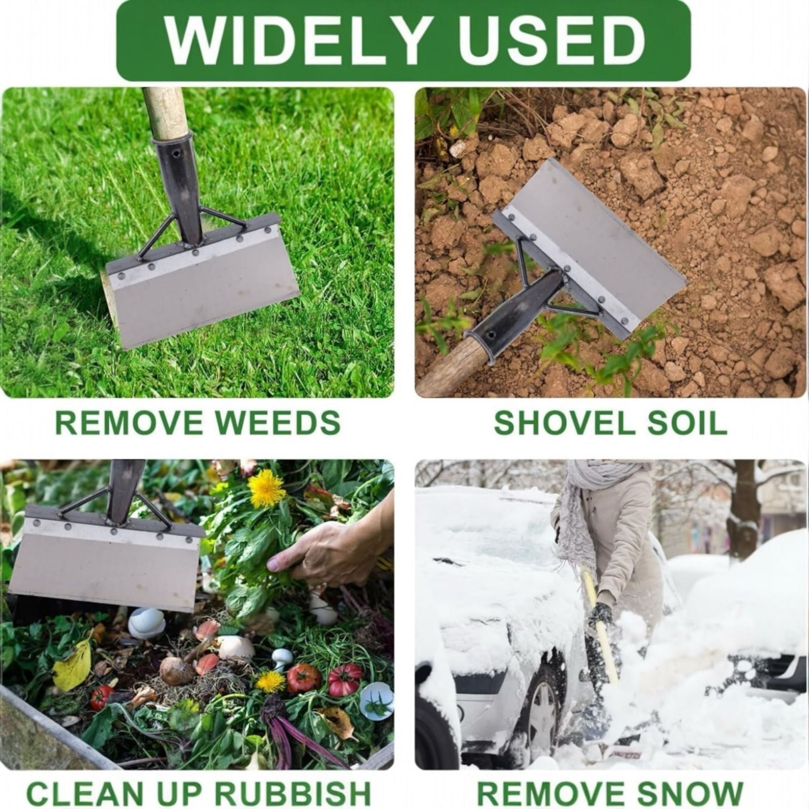 Pala Paletta Per Pulizia Del Giardino in Acciaio Per Erbacce e Muschio 20x10 cm