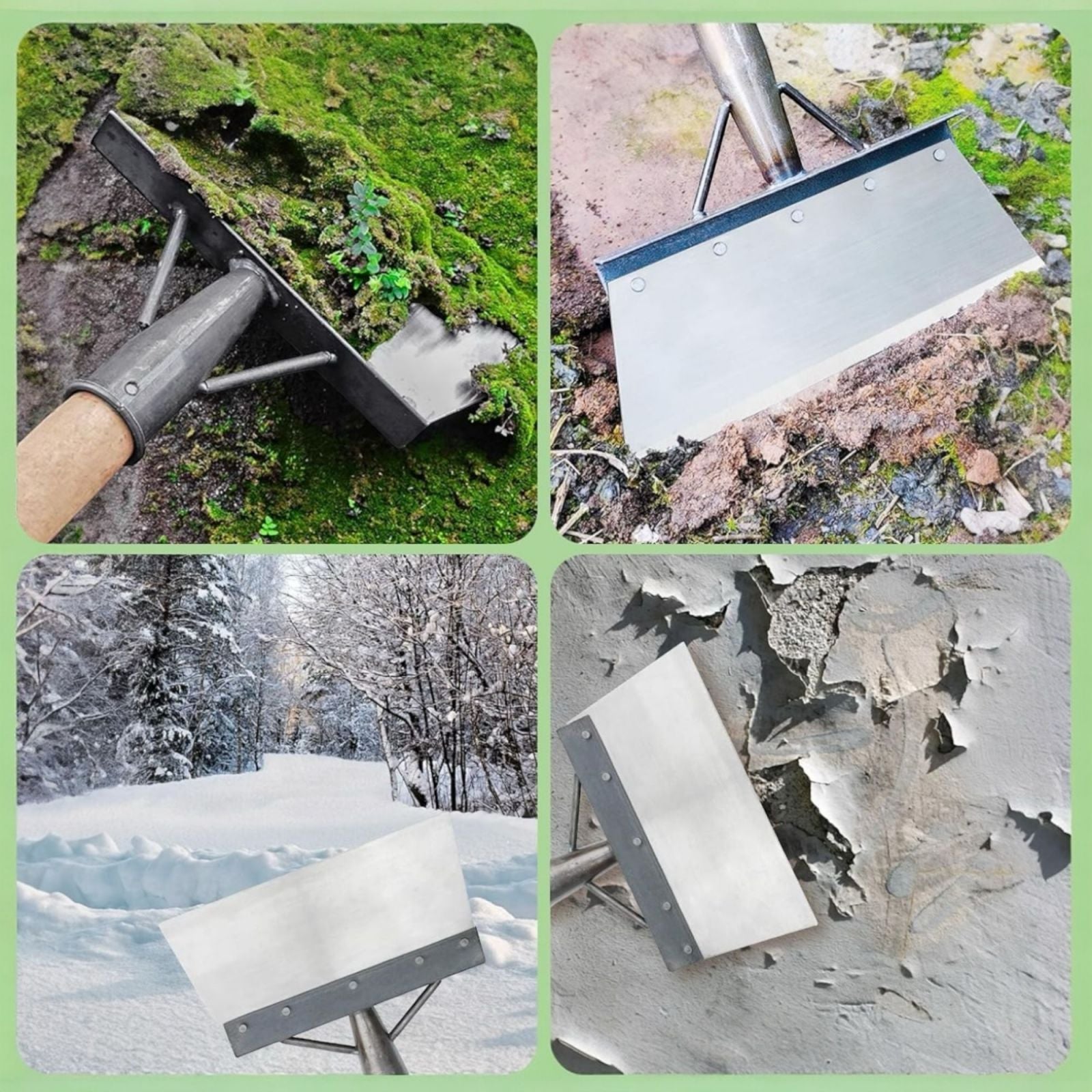 Pala Paletta Per Pulizia Del Giardino in Acciaio Per Erbacce e Muschio 30x10cm