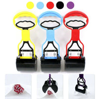 Paletta raccogli feci per cani gatti pinza con manico + 150 sacchetti Art.6118