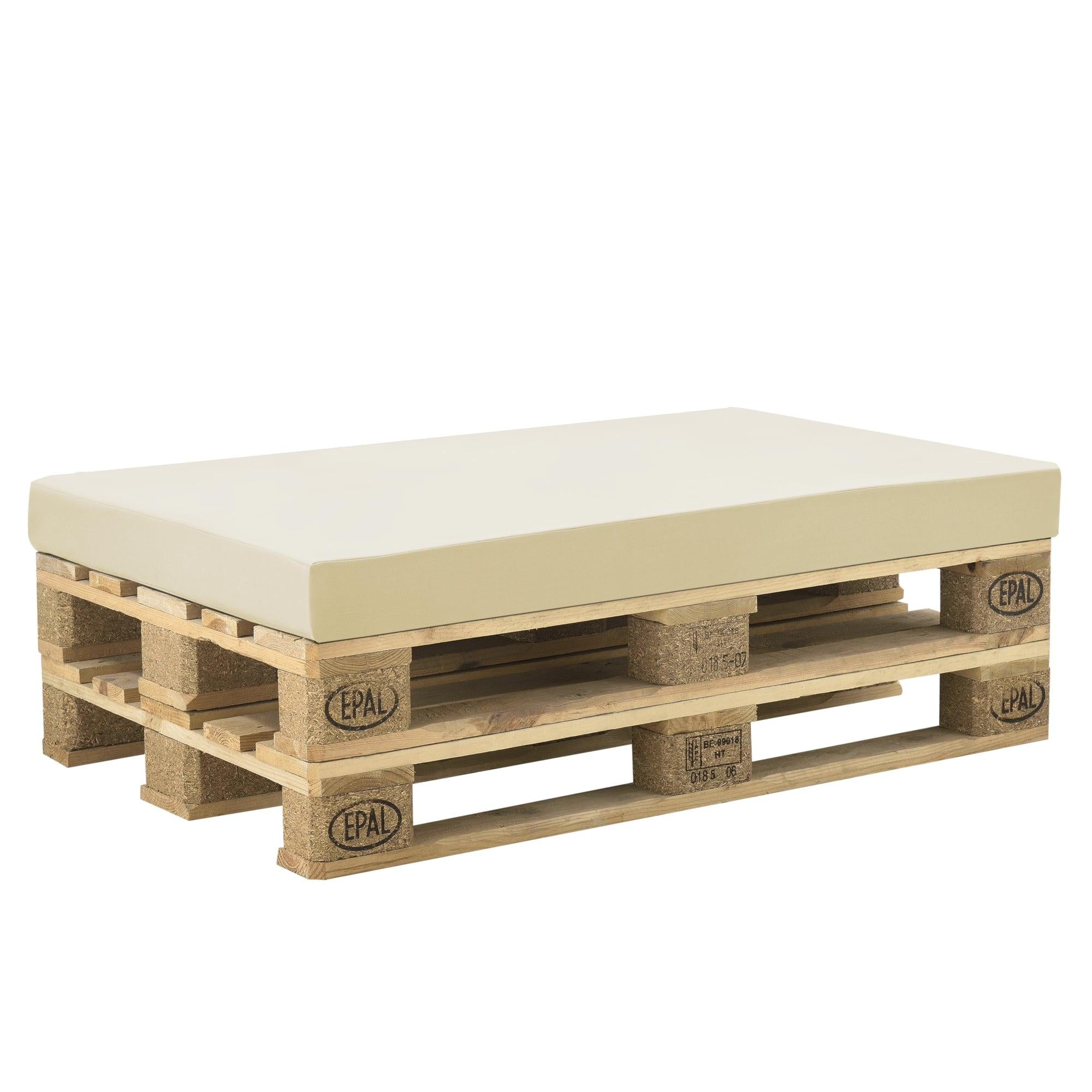 Cuscino per pallet con rivestimento in spugna di polietilene 120 cm bianco beige 03_0001539