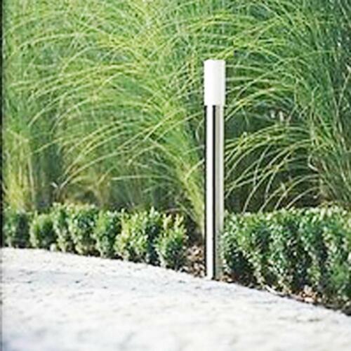 Palo 60cm Lampione Grigio spazzolato Giardino Esterno e27 led Lampioncino PG-3-60CM-ARGENTO
