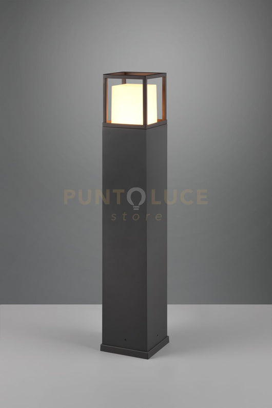 WITHAM PALO ALTO LED 14,5W 1450lm, 2300+3000+4000K DA ESTERNO ANTRACITE CON REGOLAZIONE LUCE CALDA-FREDDA IP54 H. 80CM
