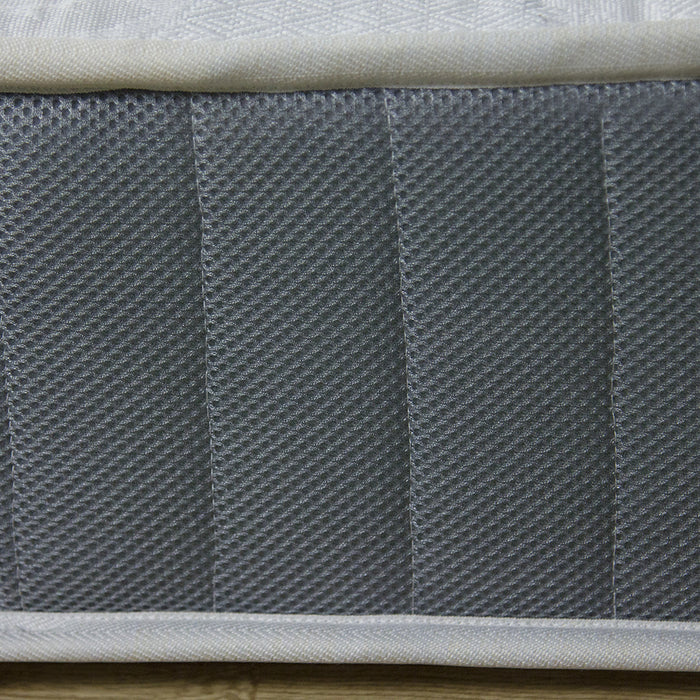 Kit materasso a molle rigido e rete ortopedica matrimoniale 160x190 Panama H19, cuscini inclusi - Comprarredo