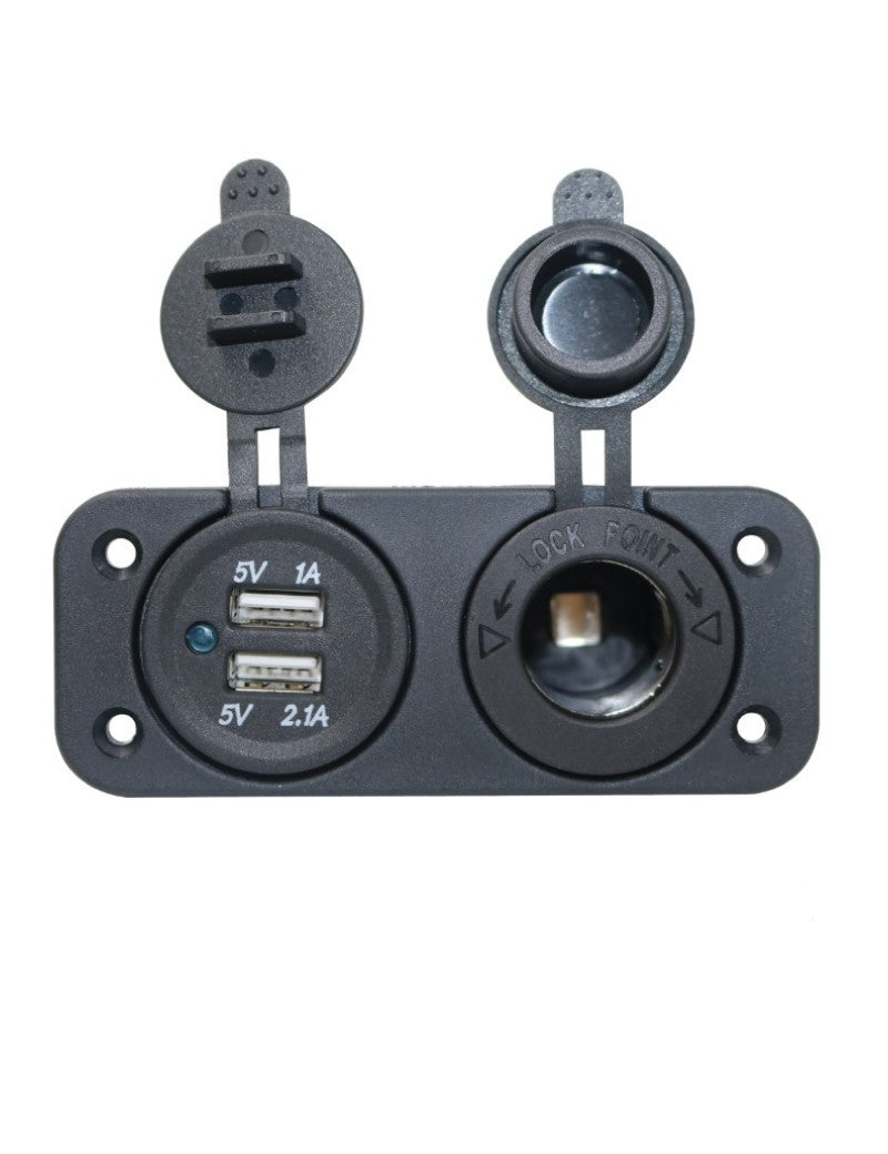 Pannellino Presa Usb + Presa Accendisigari