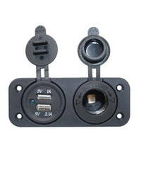 Pannellino Presa Usb + Presa Accendisigari