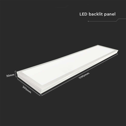 Pannello LED 40W 110LM/W 1200*300mm Montaggio a Plafone/Incasso Colore Bianco 6000k SKU:216626