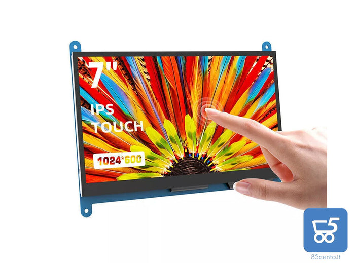 Pannello Monitor LCD IPS Touch Screen 7 Pollici per Raspberry PI HDMI 1024x600
