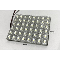 Pannello Plafoniera Lampada Led 12V Con 48 Led F5 Flux Colore Giallo Per Luci Abitacolo Cassone Furgone Camper
