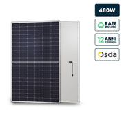 Pannello Solare Fotovoltaico Modulo 480W OSDA Solar TIER-1, Monocristallino N-Type TOPCon, Silver Frame IP67/IP68 1903x1134x35mm 12285