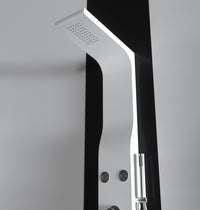 Pannello colonna doccia idromassaggio in abs bianco opaco Sicena Spry