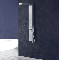 Pannello colonna doccia idromassaggio in acciaio inox lucido Sicena Dalia