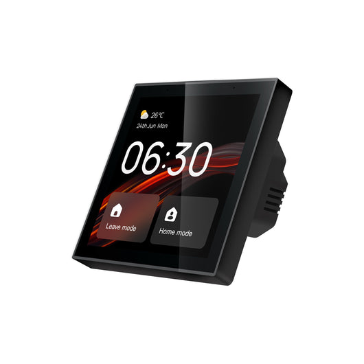 Pannello di Controllo Smart Home, Alexa Incorporato, Touchscreen 4", Automatizione per Prodotti Tuya Smart Life, Hub Zigbee 3.0 Incorporato e Gateway BLE SIG Mesh, 86X86mm, da Incasso Scatola 502