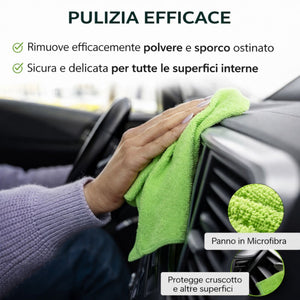 Panni in Microfibra Multiuso Set 4 Pezzi 30x30 cm Super Assorbenti per Casa e Cucina 73223