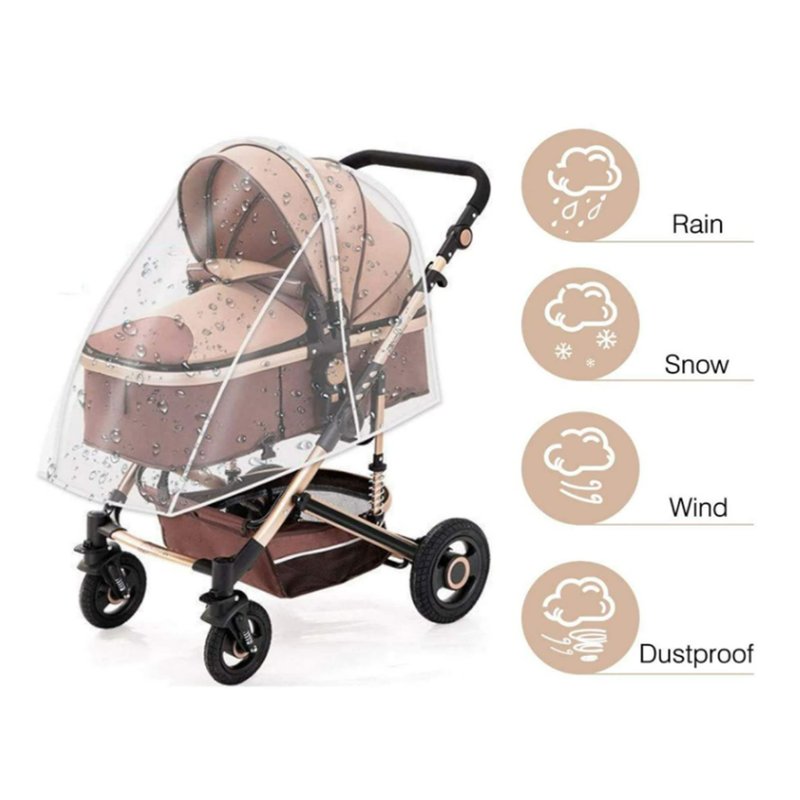 Parapioggia Paravento Zanzariera Universale Per Passeggino 140X150cm