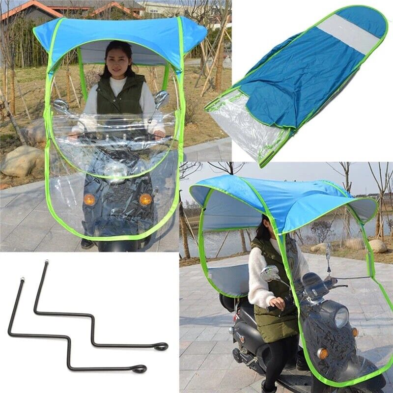 Parapioggia moto scooter bici copertura per pioggia parasole impermeabile