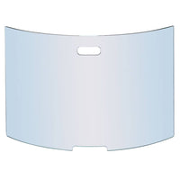 Parascintille, camino curvo in cristallo temperato h. 50x76 cm.  Made in Italy