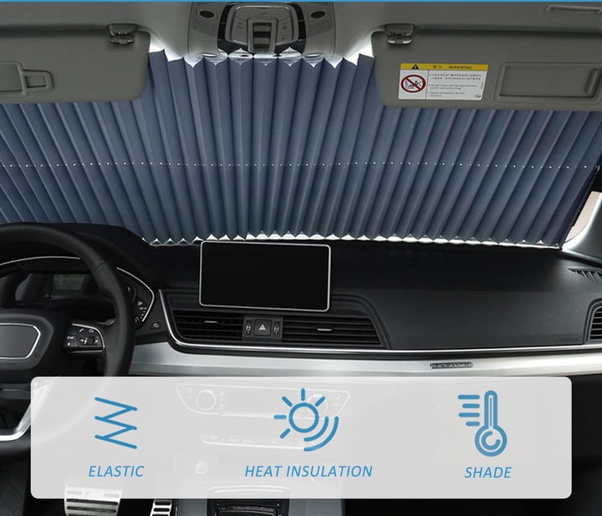 Parasole Retrattile per Parabrezza Auto Tendine Auto Parasole Retrattile