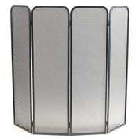 Parastufa acciaio nero 4 ante componibili h. 100x120 cm.  Made in Italy