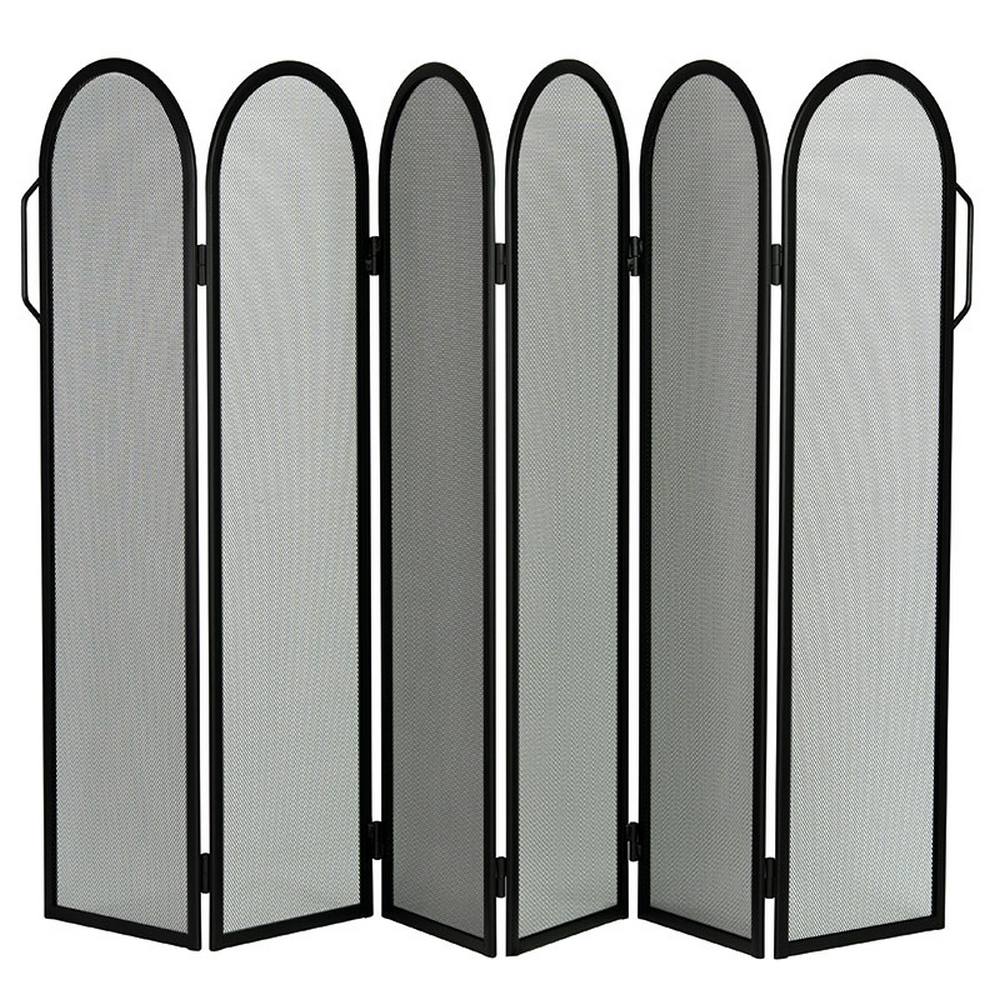 Parastufa acciaio nero 6 ante componibili h.85  l.135 cm. Made in Italy