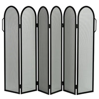 Parastufa acciaio nero 6 ante componibili h.85  l.135 cm. Made in Italy