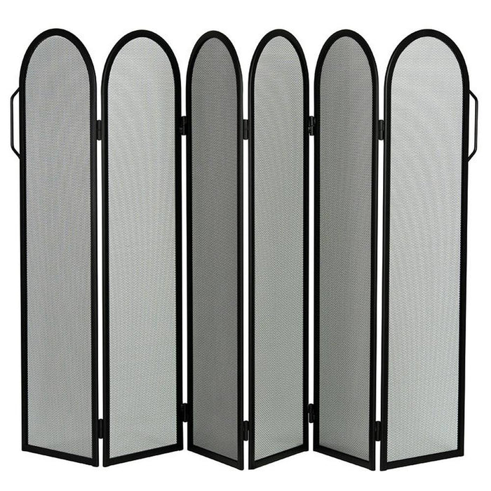 Parastufa acciaio nero 6 ante componibili h.85  l.135 cm. Made in Italy