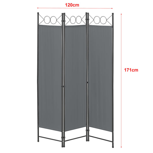 Frangivista Saragossa a 3 ante 171 x 120 cm grigio scuro 03_0008056