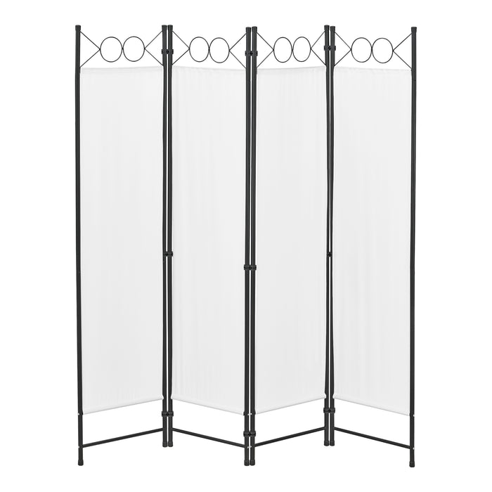 Paravento/Separè Decorativo per Interni/Balcone, 171 x 160 cm (AxL) Divisorio a 4 Pannelli per Camera da Letto/Studio