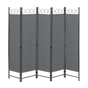 Frangivista Saragossa 5 ante 171 x 200 cm grigio scuro 03_0008066