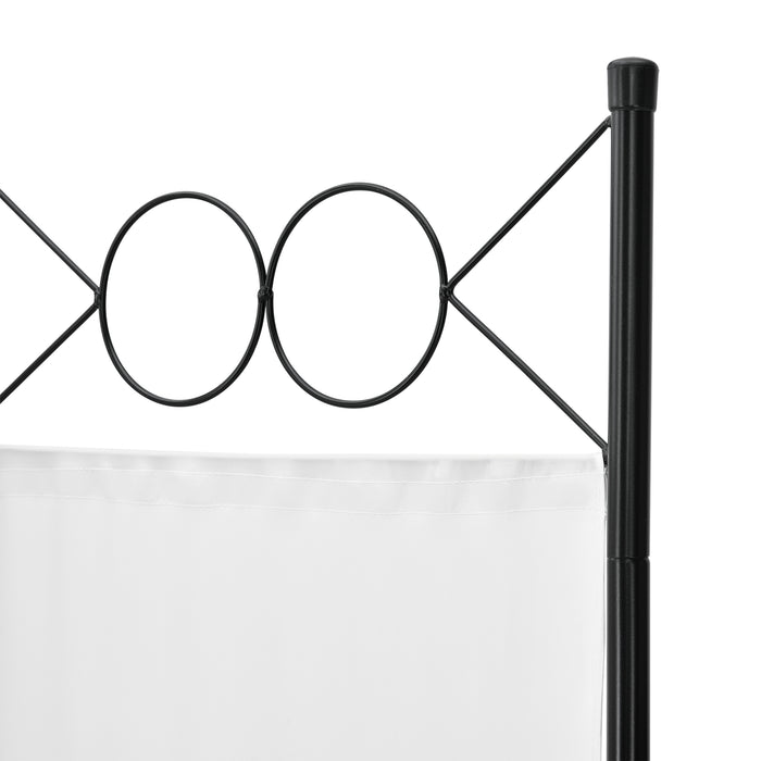 Paravento/Separè Decorativo per Interni/Balcone, 171 x 240 cm (AxL) Divisorio a 6 Pannelli per Camera da Letto/Studio