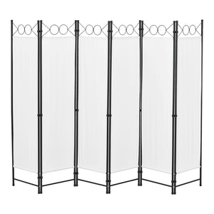 Paravento/Separè Decorativo per Interni/Balcone, 171 x 240 cm (AxL) Divisorio a 6 Pannelli per Camera da Letto/Studio