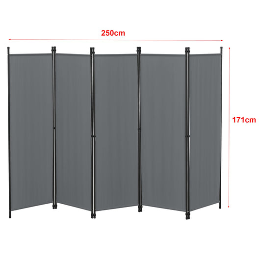 Frangivista 5 ante 171 x 250 cm grigio scuro 03_0008064