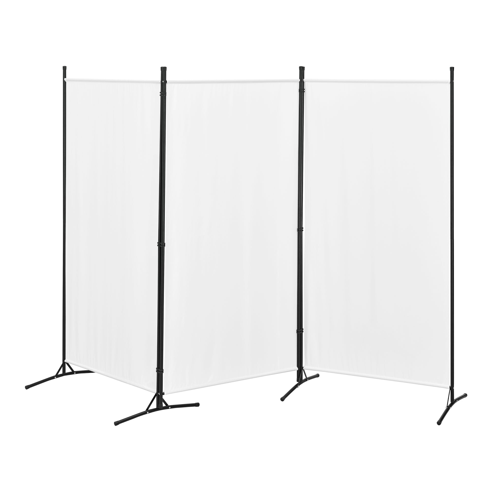 Paravento/Separè per Interni/Balcone - 176 x 260 cm (AxL) - Divisorio a 3 Pannelli per Soggiorno/Camera da Letto/Ufficio