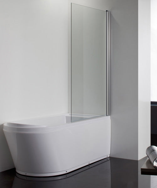 Parete Sopravasca Battente in Cristallo 5mm Trasparente 86cm h140cm YOANA