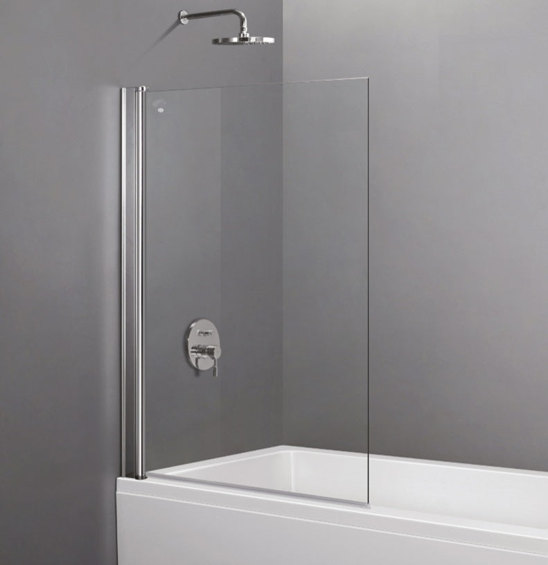 Parete Sopravasca Battente in Cristallo 5mm Trasparente 86cm h140cm YOANA