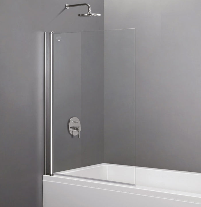 Parete Sopravasca Battente in Cristallo 5mm Trasparente 86cm h140cm YOANA