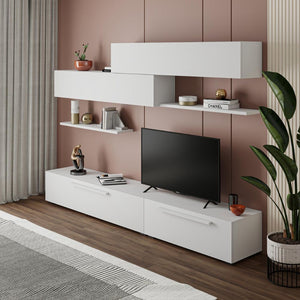 Parete attrezzata Kombat 260 colore bianco