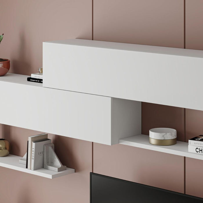 Parete attrezzata Kombat 260 colore bianco