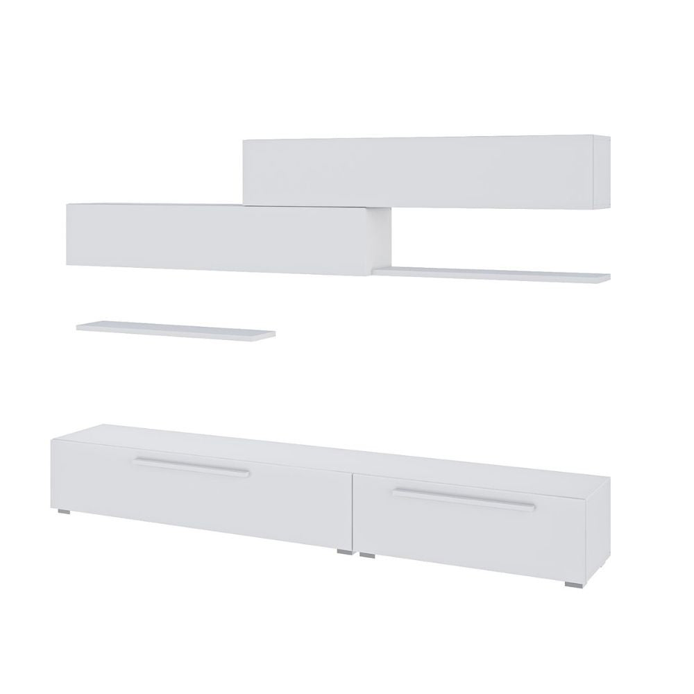 Parete attrezzata Kombat 260 colore bianco