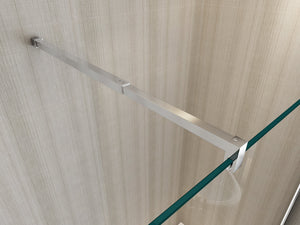 Parete doccia Walk-in cristallo 8mm trasparente anticalcare h.200cm Sicena Vision 80 cm